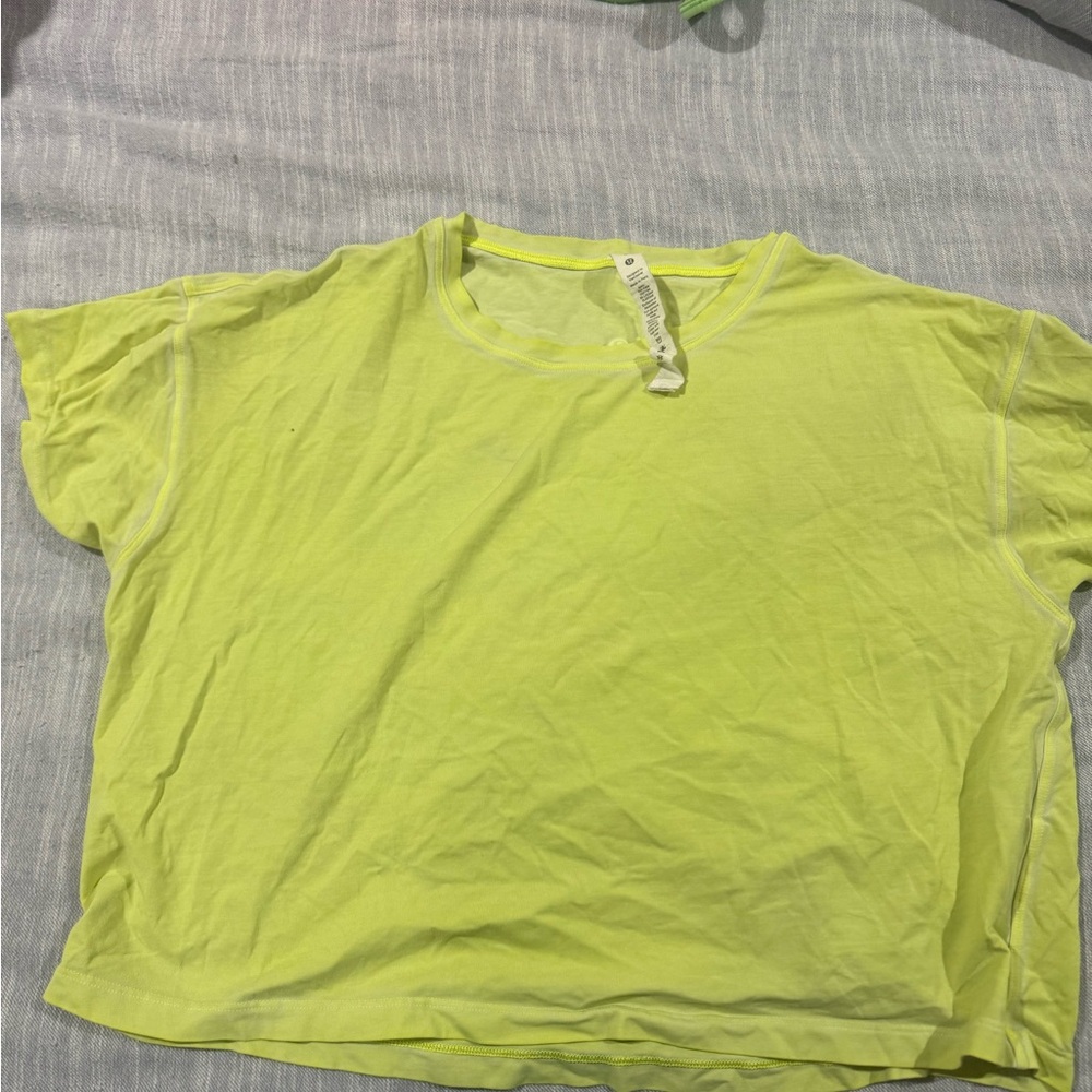 Lululemon Athletica Neon Green Top